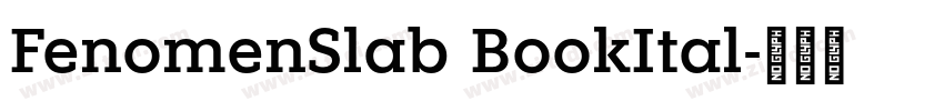 FenomenSlab BookItal字体转换
